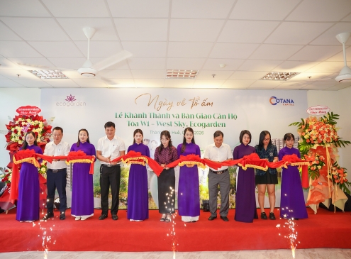 LỄ KHÁNH THÀNH VÀ BÀN GIAO CĂN HỘ TÒA W1 – WEST SKY (OXH1). ECOGARDEN CÙNG NGÀY HỘI CƯ DÂN VỀ TỔ ẤM
